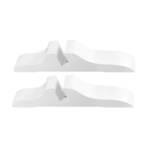 MagiDeal Support d'écran de confidentialité, 2 pièces, Pieds d'écran en Bois, Cadre en Bois, cloison Stable, Support de séparation de pièce épaissi,...