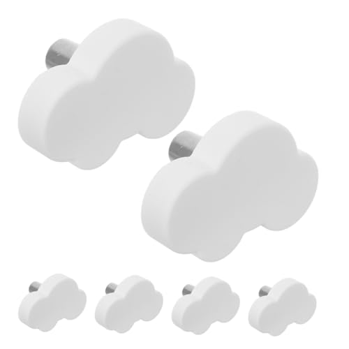 KOMBIUDA 6pack Cartoon Handles Soft Vintage Knobs for Boys and Girls Dresser Novelty Pulls Cute Shapes