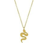 collier serpent argent homme Exquisite Design: Ce collier serpent doré est conçu avec une attention particulière aux détails, offrant un look unique et élégant. La forme sinueuse du serpent ajoute une touche de mystère et de sophistication, faisant de ce bijou un choix parfait pour ceux qui cherchent à se démarquer.