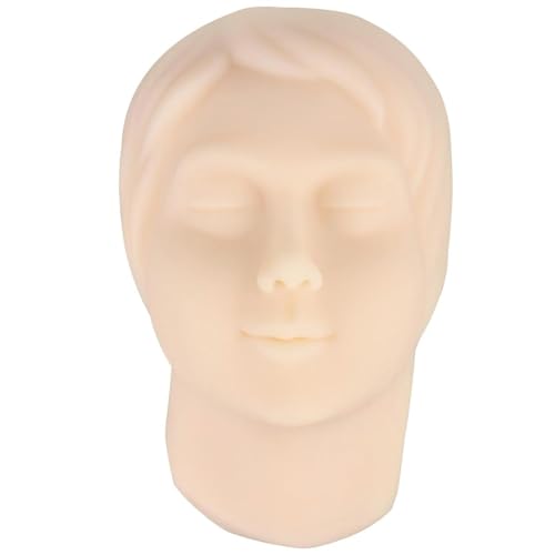 Human face Skeleton Facial Skin Practice Model, Injection Training Model face Model, Micro Plastic Surgery Teaching Head Model, Medical Students, Beauticians, Internship Training(Female)