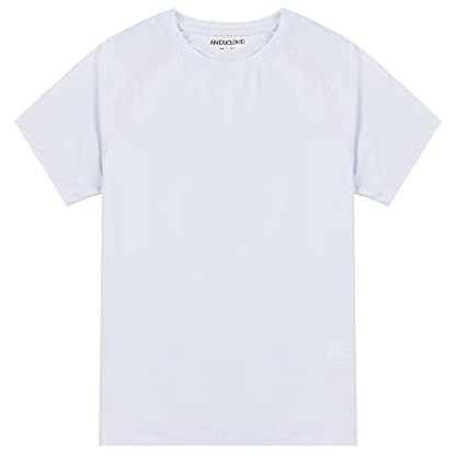 Boy's Quick Dry Short-Sleeve T-Shirts Active T Shirts for Boys 3-12 Years Old