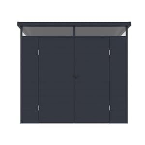 Vente-unique Tuinhuis van kunsthars – antracietgrijs – 4 m² – met bodem – MINARO