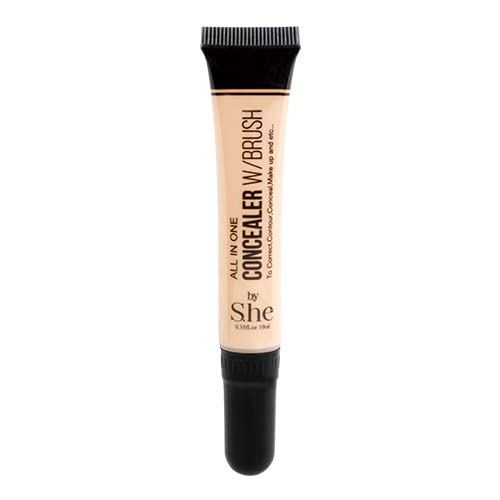 All in one Concealer with Built in Brush by S.he Makeup (12 Sand)