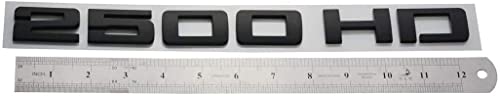 Image of 2500HD Letter Nameplate Emblems 2500 HD Badge Replacement for Silverado Sierra (Black)