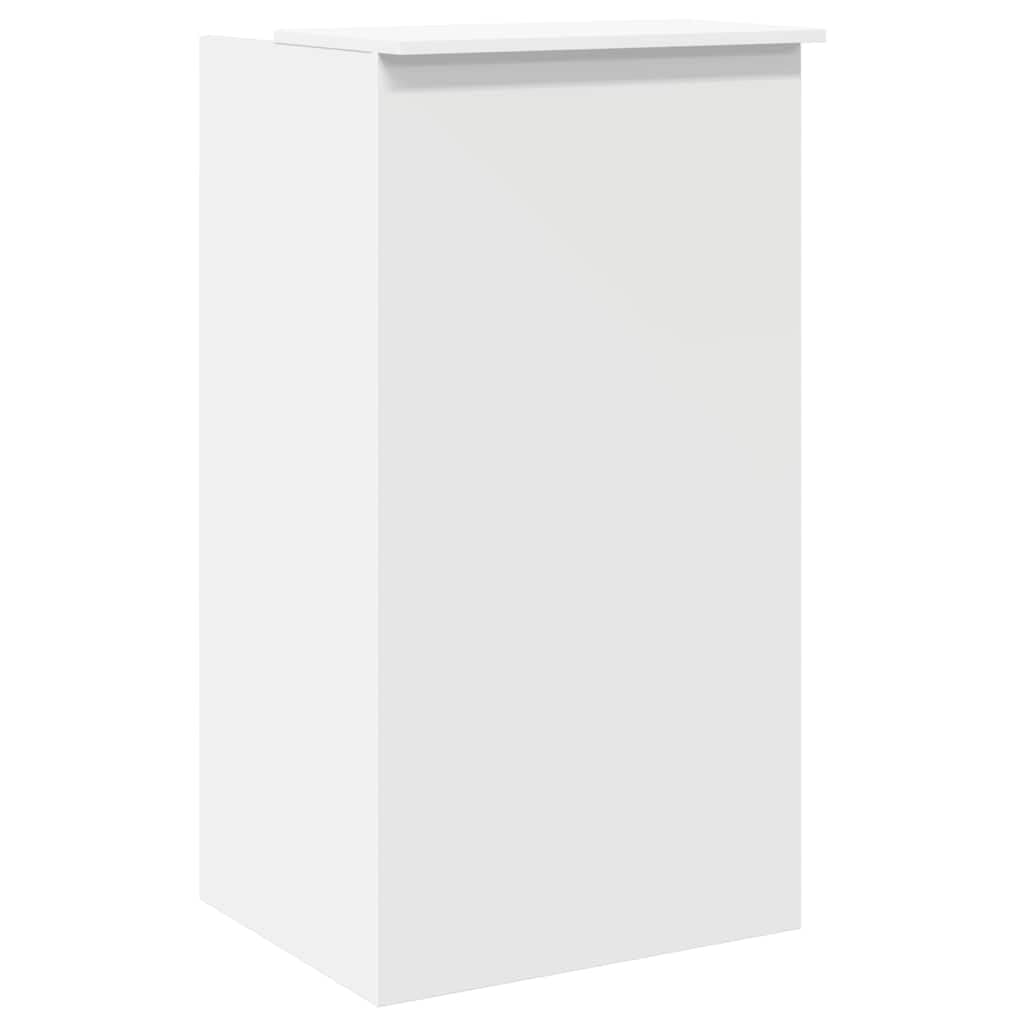 Hommdiy Empfangstheke Weiß 55x50x103,5 cm Kassentheke Holzwerkstoff