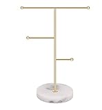 Langlebiges, wiederverwendbares Material: der Schmuck Organizer besteht aus hochwertigem Metall und wird ein Leben lang halten. das langlebig und robust ist, nicht leicht zu rosten und korrodieren, bequem für Sie zu verwenden.Holen Sie sich dieses Schmuckhalter Set für Ihre Wohnung. Hängen Sie all Ihre Ketten oder Armbänder einfach auf.