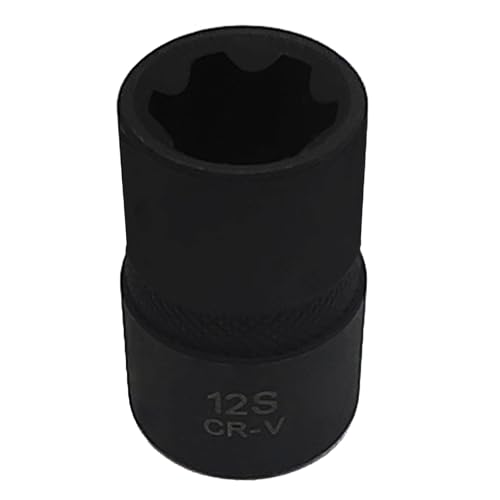 Image of 12S 1 /2 inch Drive Special Socket for Nissian Renault, 6 Tooth Socket | Balance Shaft Fixings, Cylinder Head Bolt Screw Removal, Brake Caliper Socket, Wrench Tool