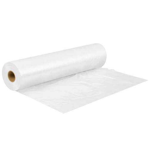 Pangda Plastic Pallet Cover Bags 60l x 60w 1.5 Mil (150 Bags/roll) Perforated Ldpe Pallet Top Sheeting for Outdoors Temporary Dustproof Stacking Mat Warehouse Manufacture Truckload Shipments