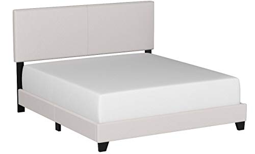 Crown Mark Erin Upholstered Panel Bed in Stone Khaki, King - Thumbnail 6