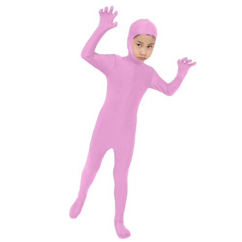 Body naranja para niños tipo Zentai de cuerpo completo miniatura 4
