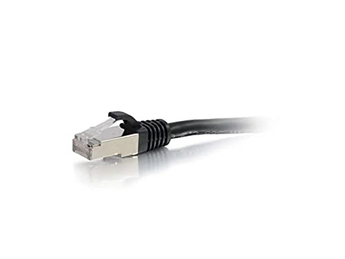 Legrand - C2G Cat6 Ethernet Cable, Snagless Shielded Cat6a Patch Cable, Black Network Patch Cable, 6 Inch Snagless STP Ethernet Cable, 1 Count, C2G 00981