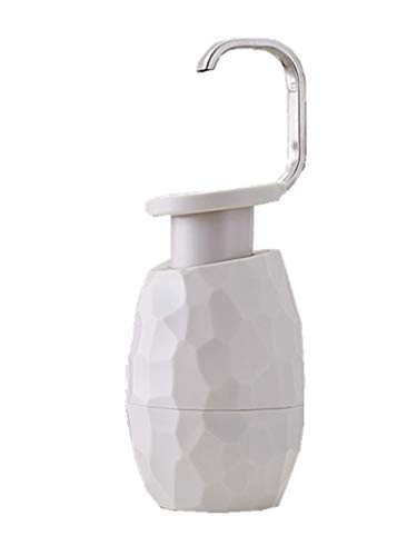 ievei C-Pump Single-Handed Soap Dispenser - Creative One-Hand-Bottle Body-Wash-Bottle Hand-Sanitizer-Bottle (400Ml) (Light Gray)