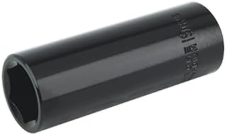 Sealey IS1219D Deep Impact Socket, 1/2" Square Drive, 19mm , Black
