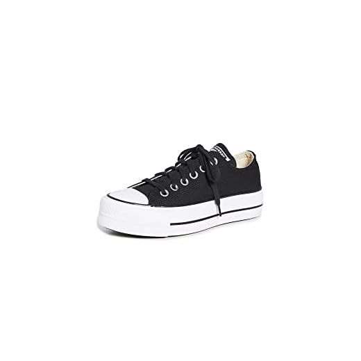 Converse Women's Chuck Taylor All Star Lift Sneakers, Black/White/White, 7 Medium US