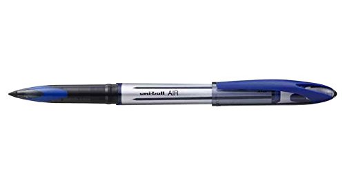 Image of uni-ball Set of 3 Air UB188 Liquid Ink Rollerball Pens Medium Point Blueaa