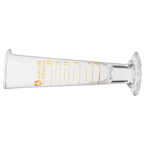 ULTECHNOVO Vaso Medidor De Vidrio Medir Tazas Vaso Triangular Equipo De Medición De Laboratorio Cristalería Química Líquido Iv Tapas Vaso Medidor De Liquidos Matraz Hidro Vasos Medidores Agua