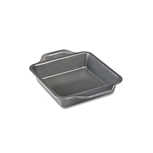 All-Clad Pro-Release Nonstick Square Baking Pan 8×8 Inch Oven Broiler Safe 450F Half Sheet, Cookie Sheet, Muffin Pan, Cooling & Baking Rack, Round Cake Pan, Loaf Pan, Baking Pan Grey