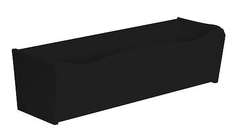 Apple Outdoor Supply 24" x 5" Black Flower Box for Shed Windows, 1-Pack