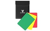 Great Call Athletics Referee Pro Penalty Cards w/Case Red Yellow Green Delay Warning Ejection Soccer Football Field Hockey