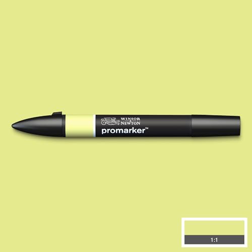 Image of Winsor & Newton Promarker, Alcohol Based Markers, Lime Zest (G159), Double Tipped Drawing Marker Set for Artists, Graphic Designers, Illustrators - Chisel & Fine Twin Tip, Streak Free Coverage