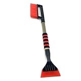 UieoKakeh Schneebesen & Eiskratzer für Autoscheiben, Ausziehbares Schneeräumwerkzeug, Ergonomisches Schaumgriffdesign Zur Reinigung
