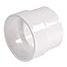 NDS 3P16 PVC Adapter, 4-Inch, for DWV/SCH40 Hub X S&D Hub Solvent-Weld Connections, for Use with 4-Inch DWV/SCH40 and Sewer and Drain Pipes, White