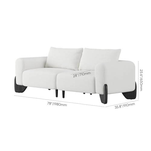 Image of Polyester Velvet Contemperory Sofa Set with Cushion Chaise Lounge, Sectional Sofa Perfect for Your Living Room,Guests Room & Office. (Off White, 3+1)