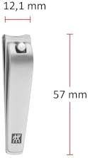 ZWILLING Wysokiej jakości matowa maszynka do paznokci ze stali nierdzewnej do stóp i rąk 60 mm