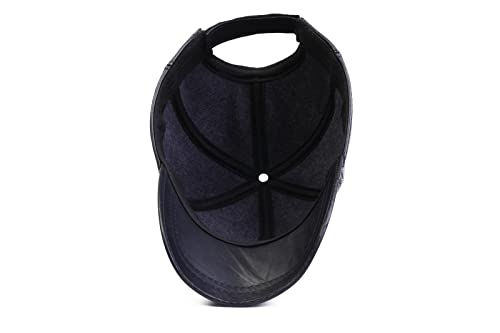 Image of Genuine Leather Unisex Baseball Cap