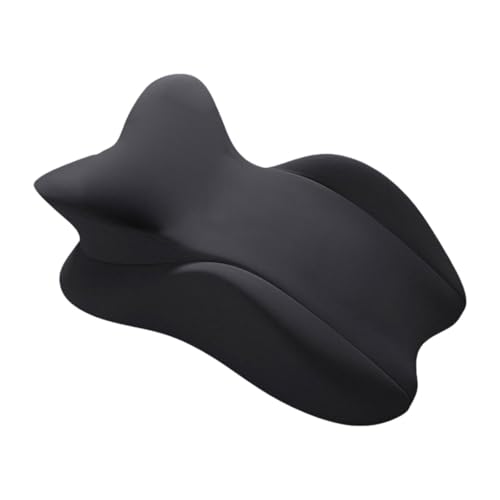 DimyFew Almohada de Cuña de Algodón Viscoelástico, Almohada de Masaje, Diseño de Alta Resiliencia, Unisex, Negro, tal como se describe