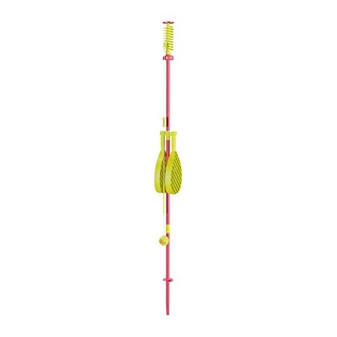 Swingball Classic Original | Red and Yellow | Outdoor Activities | Traditional Pole in The Ground Set | Real Tennis Ball and 2 Championship Bats | Suitable for Everyone 5 Years+ Cover