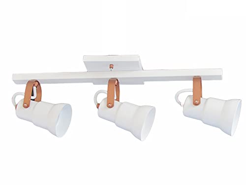 Spot Trilho/3 Branco/Cobre, Emalustres