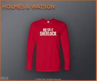 HOLMES and WASTON - Original Promo T-Shirt (Large) Original Promo Item Will Ferrell Long Sleeve