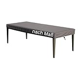 CoverMe Abdeckung Gartentisch nach Maß – Abdeckplane, Schutzhülle für Tisch, Tischplatte rechteckig, quadratisch wasserdicht, UV-beständig, Winterfest, atmungsaktiv Outdoor