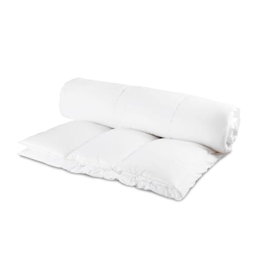 Original Sleep Company Dual Duvet - 9 + 4.5 Tog Quilt - Soft Polycotton Temperature - Warm & Cool Size - Filling with Hollofibre - Double Bed - 200 x 200cm (78 x 78”)