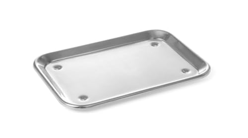 Plateau de présentation HENDI 407202 rectangulaire inox pour vitrine et buffet
