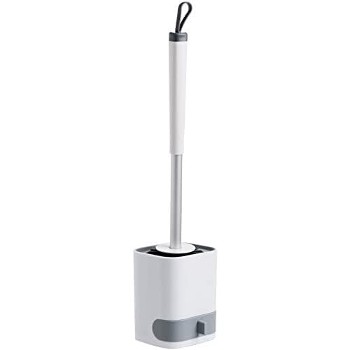 Wall-Mounted Bathroom Toilet Brush Set with Soft Bristles & Holder - Essential Toilet Bowl Cleaning Accessories for Efficient Hygiene