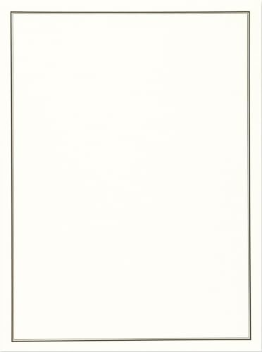 Black & Cream Letter-perfect Stationery
