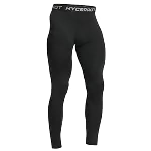 HYCOPROT Men’s Running Leggings Compression Trousers Athletic Tight Base Layer Pants for Workout Sports Yoga Basketball