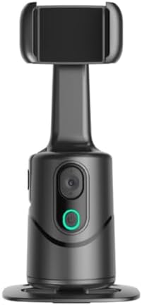 Auto Face Tracking Phone Holder,No App Required,360° Rotation Phone Camera Stand with Remote and Gesture Control, Smart Shooting Tripod for Vlog/TIK Tok Live Streaming YouTube Video Recording