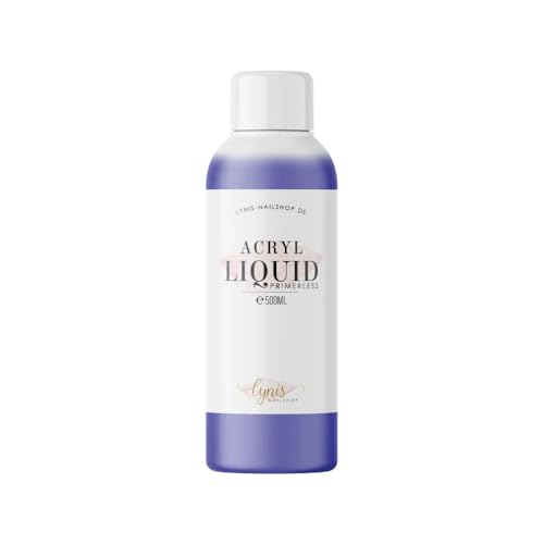 Acryl Liquid ohne Primer 500ml Geruchsarmes Monomer für Acrylnägel Acryl Flüssigkeit für Nägel mit perfekter Haftung Für Acrylgel Polygel Nail Art & Acrylpulver Lynis Nailshop.de