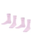 ESPRIT Unisex Kinder Foot Logo 2-Pack Socken Biologische Baumwolle Schwarz Grau viele weitere Farben verstärkte Kindersocken ohne Muster atmungsaktiv dünn und einfarbig im Multipack Doppelpack 2 Paar