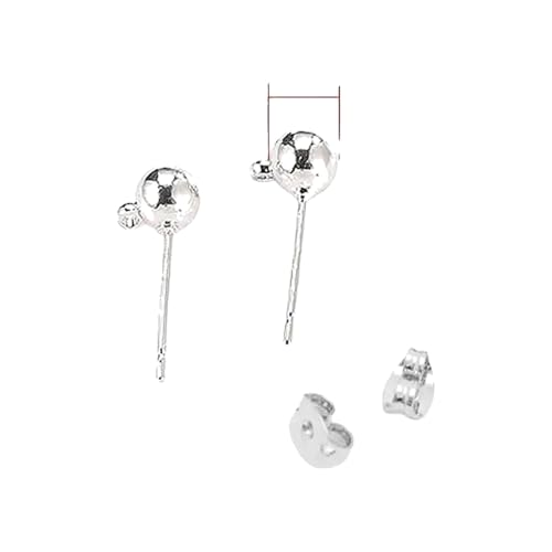 New 2026 20PCS 3MM 4MM 5MM 18K Gold Color Plated Brass Ball Stud Earrings DIY Jewelry Findings Earrings Accessories Jewelry Fashion Accessories Creative Gift