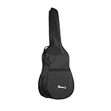 Capa Leve para Violão Clássico, Comprimento 1 m, Resistente à Água, com Bolso Frontal e Alça de Transporte – Cor Preta