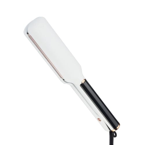 Plancha de Pelo 2 en 1 Profesional, Placas Flotantes Extralargas con Tecnología de Iones, Pantalla LCD Digital, 5 Niveles de Temperatura (120°C-230°C) - Para Alisar y Rizar Todo Tipo de Cabello #01