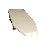 ROBUSTE ET FIABLE : La table à repasser pliable est fabriquée en bois, en acier et recouverte de coton. Solide et stable, elle garantit une utilisation en toute sécurité pendant le repassage. Pliable et facile à ranger, elle se déplie en un clin d'œil grâce à ses rails coulissants qui coulissent sans effort.