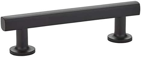 Emtek 86678 Freestone Cabinet Pull Flat Black (12" Centers)