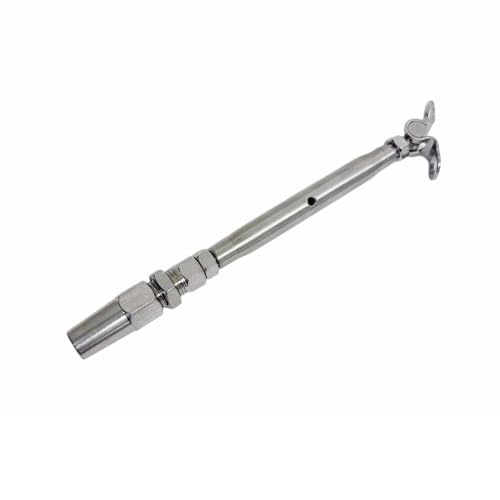 Prolinemax Marine Stainless Steel T316 Cable Deck Toggle y Tensores Swageless 3/16" miniatura 7