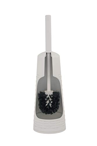 Exclusive Superio Wicker Toilet Brush and Holder Ivory Toilet Scrubber Bowl Cleaner Brushes Wand, Toilets Brush with Holder Caddy, Bathroom Cleaning Brush, Bowl Brush Set
