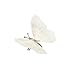 YCHTEWY-Decorative White Feather Butterflies with Silver Clips, 12 Pack Decorative hair clip